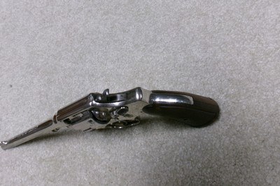 UNUSUAL S&W .32 REGULATION POLICE WITH RARE 6” BARREL AND FACTORY NICKEL, 1925-26 - Image 5 of 14