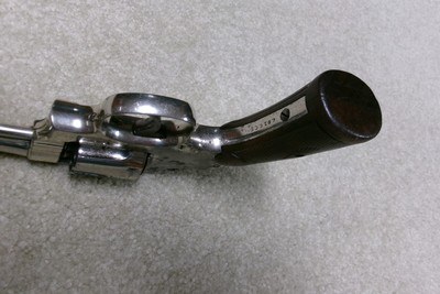 UNUSUAL S&W .32 REGULATION POLICE WITH RARE 6” BARREL AND FACTORY NICKEL, 1925-26 - Image 8 of 14