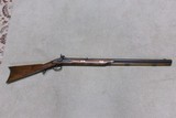 JONATHAN BROWNING MOUNTAIN RIFLE, .45 PERCUSSION, IRON MOUNTED, MADE 1970s.