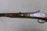 JONATHAN BROWNING MOUNTAIN RIFLE, .45 PERCUSSION, IRON MOUNTED, MADE 1970s. - 14 of 22