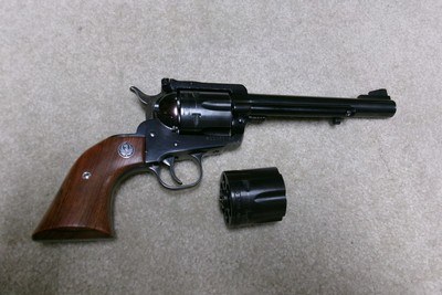 RARE RUGERBUCKEYEBLACKHAWK .38 40/ 10MM AUTOMATIC CYLINDER, MADE 1990.