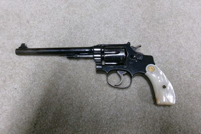 EXCEPTIONALLY RARE TARGET SIGHTED .32 HAND EJECTOR MODEL OF 1903, #18XXX