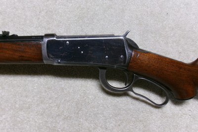 VERY FINE SPECIAL ORDER 1894 .38-55 PISTOL GRIP OCTAGON RIFLE, #514XXX, MADE 1911 - Image 4 of 20