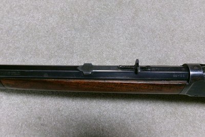 VERY FINE SPECIAL ORDER 1894 .38-55 PISTOL GRIP OCTAGON RIFLE, #514XXX, MADE 1911 - Image 18 of 20