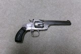 SELDOM SEEN S&W MODEL 1891 SINGLE ACTION .38 S&W CAL. REVOLVER, 5”, #6XXX, MADE 1890s. - 1 of 16