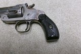 SELDOM SEEN S&W MODEL 1891 SINGLE ACTION .38 S&W CAL. REVOLVER, 5”, #6XXX, MADE 1890s. - 12 of 16