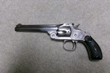 SELDOM SEEN S&W MODEL 1891 SINGLE ACTION .38 S&W CAL. REVOLVER, 5”, #6XXX, MADE 1890s. - 2 of 16