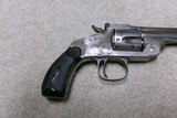 SELDOM SEEN S&W MODEL 1891 SINGLE ACTION .38 S&W CAL. REVOLVER, 5”, #6XXX, MADE 1890s. - 13 of 16