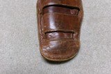 EXTREMELY RARE ANTIQUE MEX. DOUBLE LOOP HOLSTER FOR4” COLT SHERIFF MODEL SAA - 7 of 11