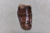 EXTREMELY RARE ANTIQUE MEX. DOUBLE LOOP HOLSTER FOR4” COLT SHERIFF MODEL SAA - 1 of 11