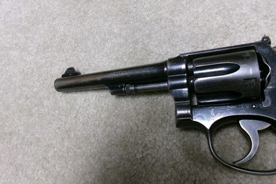 SPECIAL FEATURES, POSSIBLY 1 OF ONLY 2 TARGET 1905 .32-20 HAND EJECTOR 1st CH., LETTER - Image 9 of 14