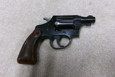 NEW CONDITION, BOXED RARE .32 NEW POLICE (.32 S&W LONG) CALIBER DETECTIVE SPECIAL #547XXX, MADE 1950 - Image 3 of 9