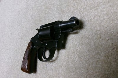 NEW CONDITION, BOXED RARE .32 NEW POLICE (.32 S&W LONG) CALIBER DETECTIVE SPECIAL #547XXX, MADE 1950 - Image 6 of 9