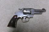 VERY FINE RARE MODEL 1926 .44 HAND EJECTOR 3RD MODEL, DESIRABLE 4”, NICKEL. MADE 1931 - 2 of 14