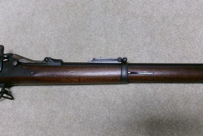  UNISSUED CONDITION 1884 TRAPDOOR SPRINGFIELD, .45-70 RIFLE,SHARP 1886 CARTOUCHE - Image 11 of 25