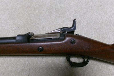  UNISSUED CONDITION 1884 TRAPDOOR SPRINGFIELD, .45-70 RIFLE,SHARP 1886 CARTOUCHE - Image 4 of 25