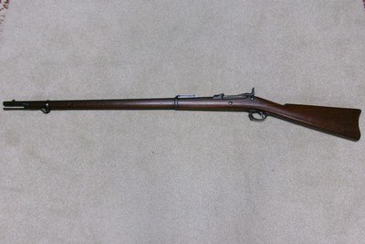  UNISSUED CONDITION 1884 TRAPDOOR SPRINGFIELD, .45-70 RIFLE,SHARP 1886 CARTOUCHE - Image 2 of 25