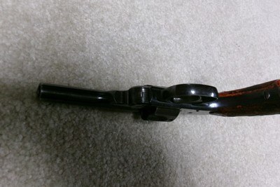 EARLY ANTIQUE S&W .32 DOUBLE ACTION 4TH MODEL, MOTTLED RED GRIPS, #65XXX, MADE 1880s - Image 7 of 15