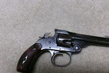 EARLY ANTIQUE S&W .32 DOUBLE ACTION 4TH MODEL, MOTTLED RED GRIPS, #65XXX, MADE 1880s - Image 14 of 15