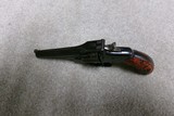 EARLY ANTIQUE S&W .32 DOUBLE ACTION 4TH MODEL, MOTTLED RED GRIPS, #65XXX, MADE 1880s - Image 3 of 15