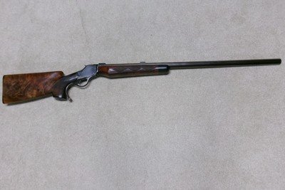 CUSTOM FANCY 1885 WINCHESTER HIGH WALL HEAVY SPORTER/BENCH RIFLE, 32-40 CALIBER - Image 1 of 21