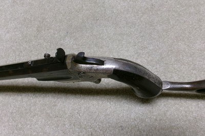 SCARCE FRANK WESSON 1870 MEDIUM FRAME POCKET RIFLE, .22RF, #2XX, MADE 1870-1893. - Image 5 of 22