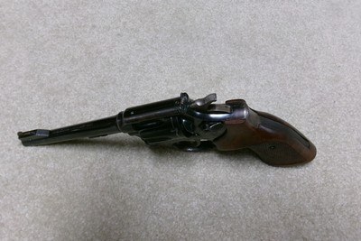 INTERESTING RARE .32-20 TARGET 1905 4TH CHANGE, WITH KING MIRROR SIGHT, MADE 1940 - Image 3 of 16