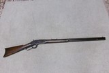 1873 2nd MODEL .44-40 WITH EXTRA LONG 28” ROUND BARREL, LETTER, #76XXX, SHIPPED 1881.