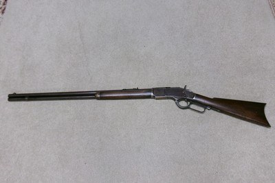 1873 2nd MODEL .44-40 WITH EXTRA LONG 28” ROUND BARREL, LETTER, #76XXX, SHIPPED 1881. - Image 2 of 20