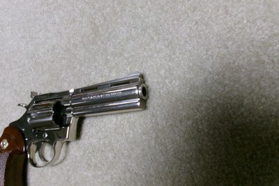 MINT CONDITION DIAMONDBACK .38 SPECIAL IN RARE NICKEL FINISH, 4
