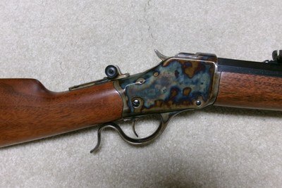 FANTASTIC CASE COLOR & BLUE WINCHESTER 1885 HIGHWALL IN .45-90 - Image 3 of 21
