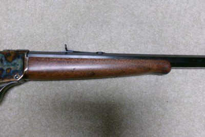 FANTASTIC CASE COLOR & BLUE WINCHESTER 1885 HIGHWALL IN .45-90 - Image 9 of 21