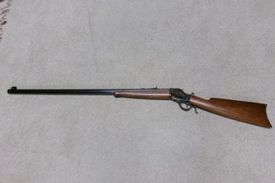 FANTASTIC CASE COLOR & BLUE WINCHESTER 1885 HIGHWALL IN .45-90 - Image 2 of 21