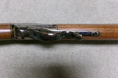FANTASTIC CASE COLOR & BLUE WINCHESTER 1885 HIGHWALL IN .45-90 - Image 7 of 21