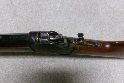 FANTASTIC CASE COLOR & BLUE WINCHESTER 1885 HIGHWALL IN .45-90 - Image 5 of 21