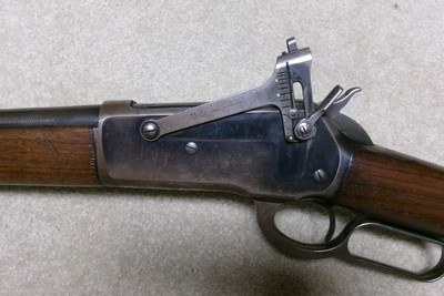 UNUSUAL 1886 SPECIAL ORDER EXTRA LIGHT .33 WCF WITH FULL MAGAZINE, SPECIAL SIGHTS - Image 5 of 21