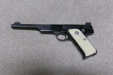 PRE-WAR “BULLSEYE” MATCH TARGET WOODSMAN, .22LR AUTO PISTOL, #MT8XXX, MADE 1940. - 1 of 17