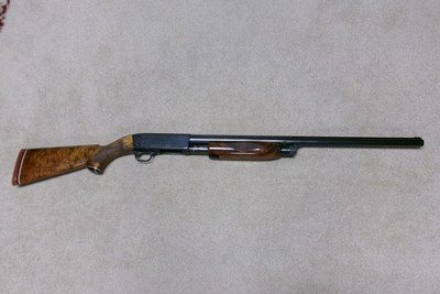 EXTREMELY RARE FANCY WALNUT ITHACA M- 37 FEATHERLIGHT 12 GA. SKEET GUN, 26” IMP. CYL - Image 1 of 21