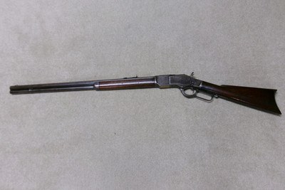 SPECIAL ORDER 1873 2nd Mod. .44-40, EXTRA LONG 26” OCT.,SET TRIGGER, #59XXX, MADE 1880 - Image 2 of 20