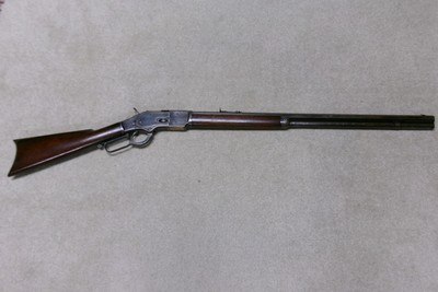 SPECIAL ORDER 1873 2nd Mod. .44-40, EXTRA LONG 26” OCT.,SET TRIGGER, #59XXX, MADE 1880 - Image 1 of 20