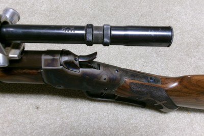 GORGEOUS CUSTOM WINCHESTER LOWALL OFFHAND/SCHEUTZEN, .22LR, UNERTL 10X SCOPE. - Image 5 of 21