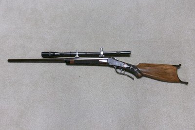 GORGEOUS CUSTOM WINCHESTER LOWALL OFFHAND/SCHEUTZEN, .22LR, UNERTL 10X SCOPE. - Image 2 of 21