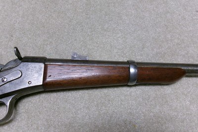 WHITNEY-REMINGTON STYLE ROLLING BLOCK CARBINE, .45-70, WITH CLEAR “ESA” CARTOUCHE - Image 10 of 22
