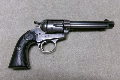 EXCEPTIONALLY RARE PRE-1899 ANTIQUE BISLEY IN SCARCE .38 COLT CALIBER, 5 1/2”, LETTER - Image 1 of 16