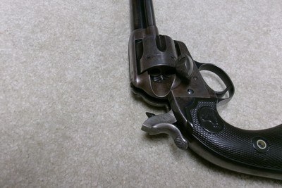 EXCEPTIONALLY RARE PRE-1899 ANTIQUE BISLEY IN SCARCE .38 COLT CALIBER, 5 1/2”, LETTER - Image 14 of 16
