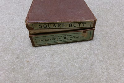 EARLY MODEL 1905 1st CHANGE M & P, WITH BOX, TARGETS ETC., #122XXX, ONLY MADE 1906-1909 - Image 15 of 17