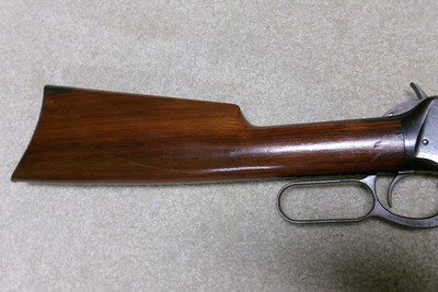 SPECIAL ORDER 1894 .38-55 RIFLE, ROUND BARREL, HALF-MAGAZINE, #397XXX, MADE 1908 - Image 8 of 21
