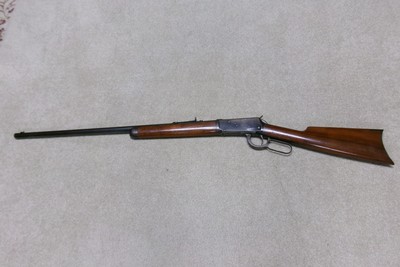 SPECIAL ORDER 1894 .38-55 RIFLE, ROUND BARREL, HALF-MAGAZINE, #397XXX, MADE 1908 - Image 3 of 21