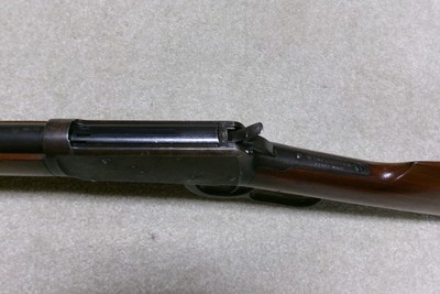 SPECIAL ORDER 1894 .38-55 RIFLE, ROUND BARREL, HALF-MAGAZINE, #397XXX, MADE 1908 - Image 6 of 21