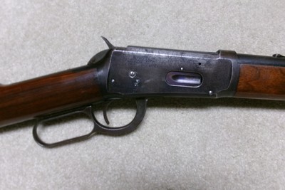 SPECIAL ORDER 1894 .38-55 RIFLE, ROUND BARREL, HALF-MAGAZINE, #397XXX, MADE 1908 - Image 4 of 21